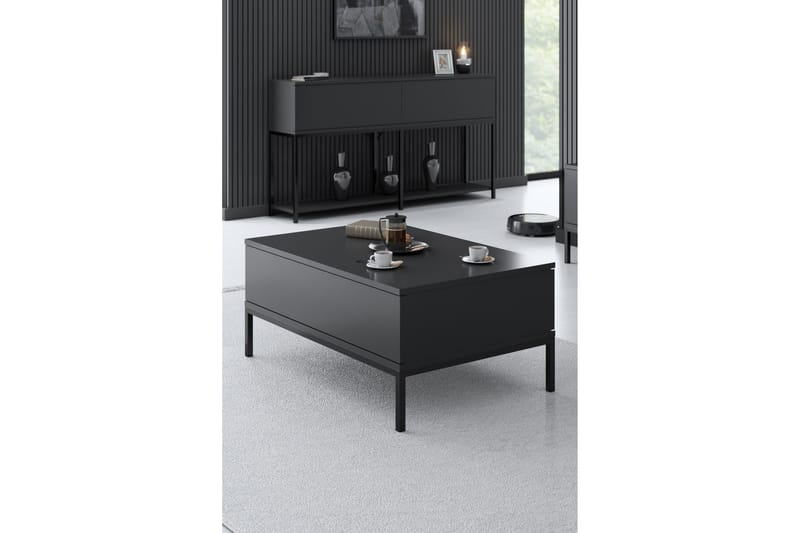 Dorlord Sofabord 90 cm - Grå/Svart - Møbler - Bord - Sofabord