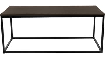 Sofabord Dover 120x60 cm - Mørkebrun eikefiner med svartlakkerte metallben - Møbler - Bord - Sofabord