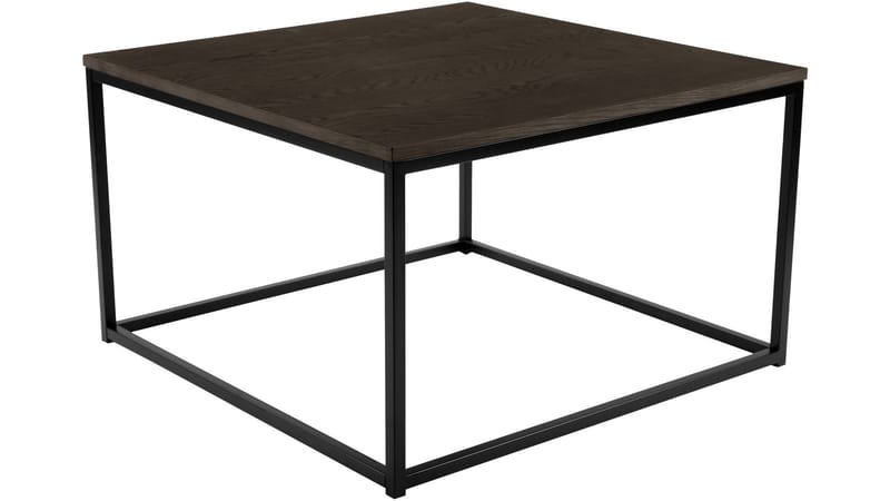 Sofabord Dover 80x80 cm - Mørkebrun eikefiner - Møbler - Bord - Sofabord