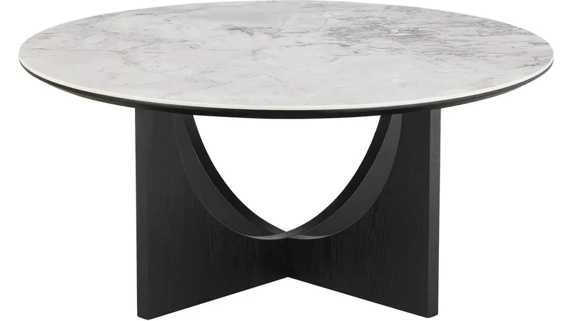 Sofabord Drivor 90 cm - Svartlakkert askefiner - Møbler - Bord - Sofabord