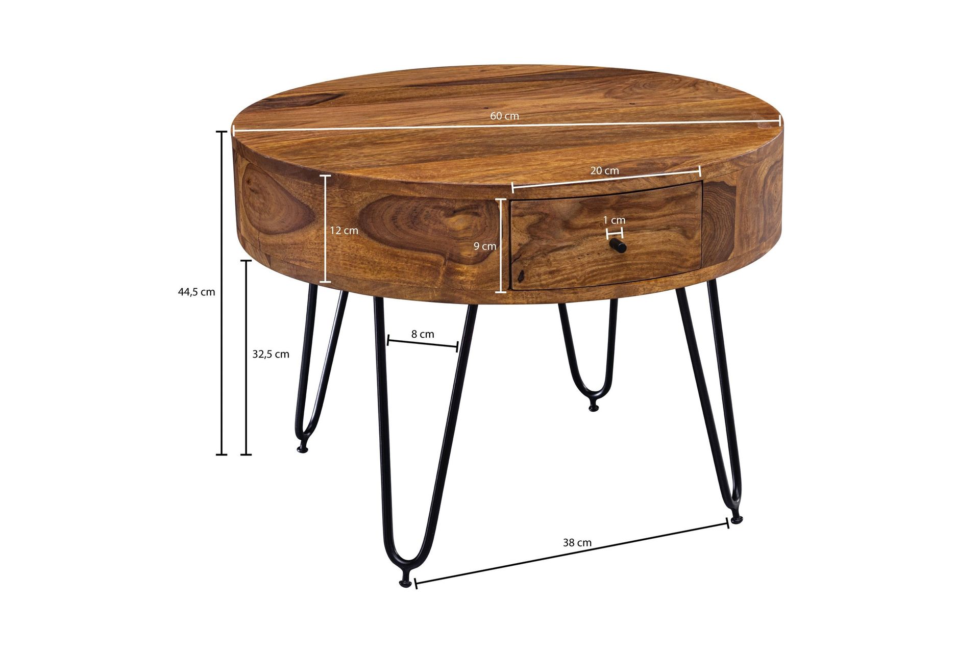 Dulian Sofabord 60 cm - Brun - Møbler - Bord - Sofabord