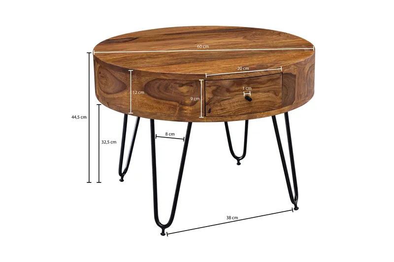 Dulian Sofabord 60 cm - Brun - Møbler - Bord - Sofabord