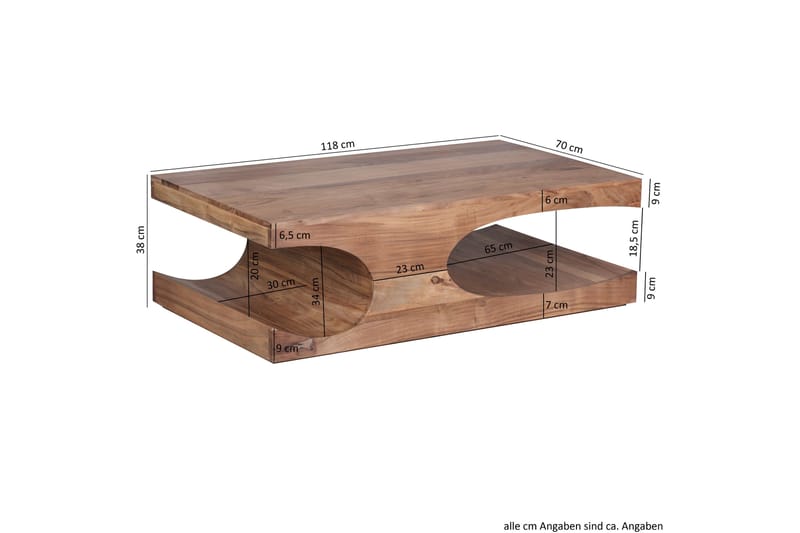 Eidan Sofabord 118 cm - Massivt Tre - Møbler - Bord - Sofabord