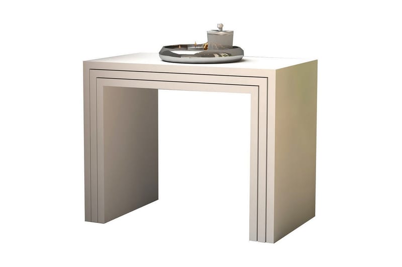 Ellinga Settbord 50x40x50 cm - Hvit - Møbler - Bord - Sofabord