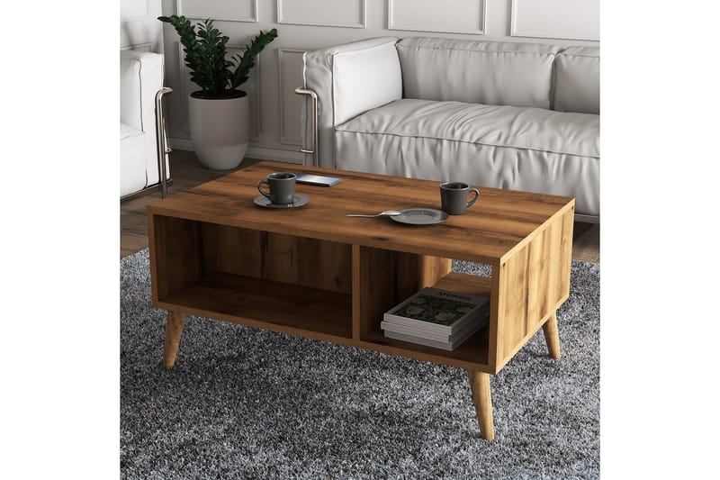 Elrasmo Sofabord 90x54x90 cm - Brun - Møbler - Bord - Sofabord