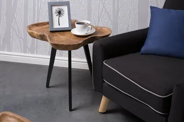 Elsa 60 cm Asymmetrisk Sofabord i Teak - Brun - Møbler - Bord - Sofabord