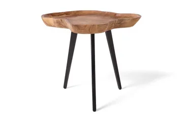 Elsa 60 cm Asymmetrisk Sofabord i Teak - Brun - Møbler - Bord - Sofabord