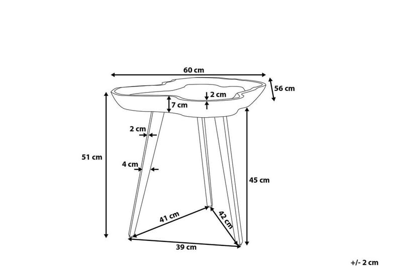 Elsa Sofabord 60 cm - Tre / Natur - Møbler - Bord - Sofabord