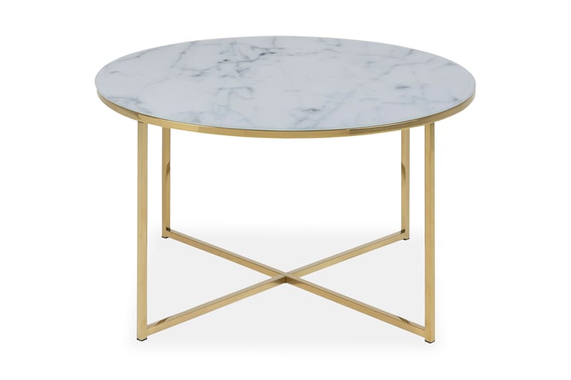 Epiffer Sofabord 80 cm - Hvit marmor - Møbler - Bord - Sofabord