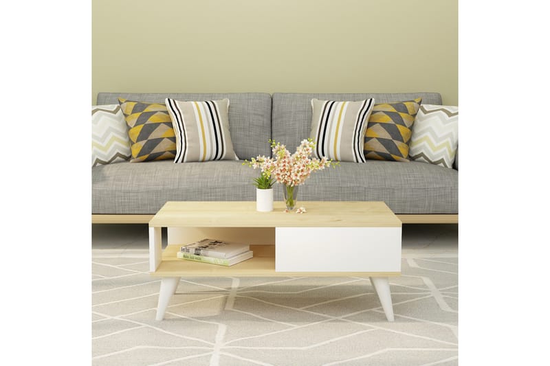 Ergene Sofabord 90x40x90 cm - Blå - Møbler - Bord - Sofabord
