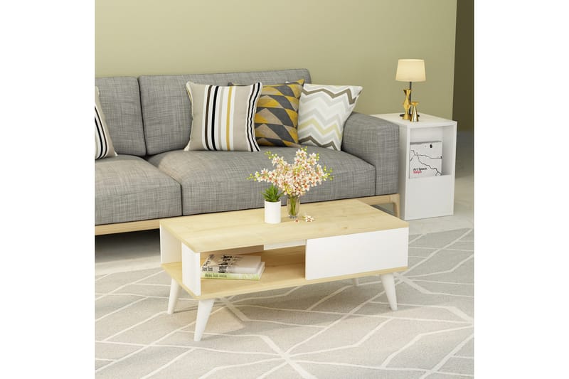 Ergene Sofabord 90x40x90 cm - Blå - Møbler - Bord - Sofabord