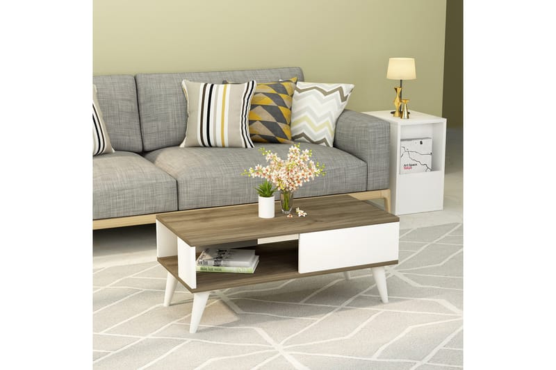 Ergene Sofabord 90x40x90 cm - Brun - Møbler - Bord - Sofabord