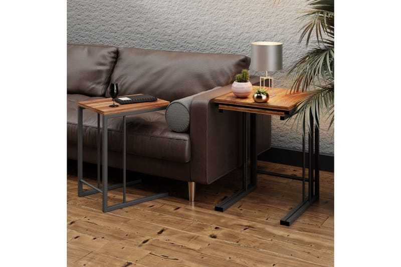 Essexa Settbord 44x55x44 cm - Svart - Møbler - Bord - Sofabord
