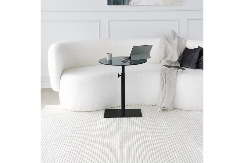Essexa Sofabord 40x40x40 cm Rundt - Svart - Møbler - Bord - Sofabord