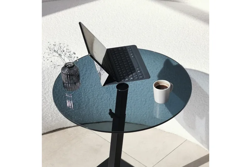 Essexa Sofabord 40x40x40 cm Rundt - Svart - Møbler - Bord - Sofabord