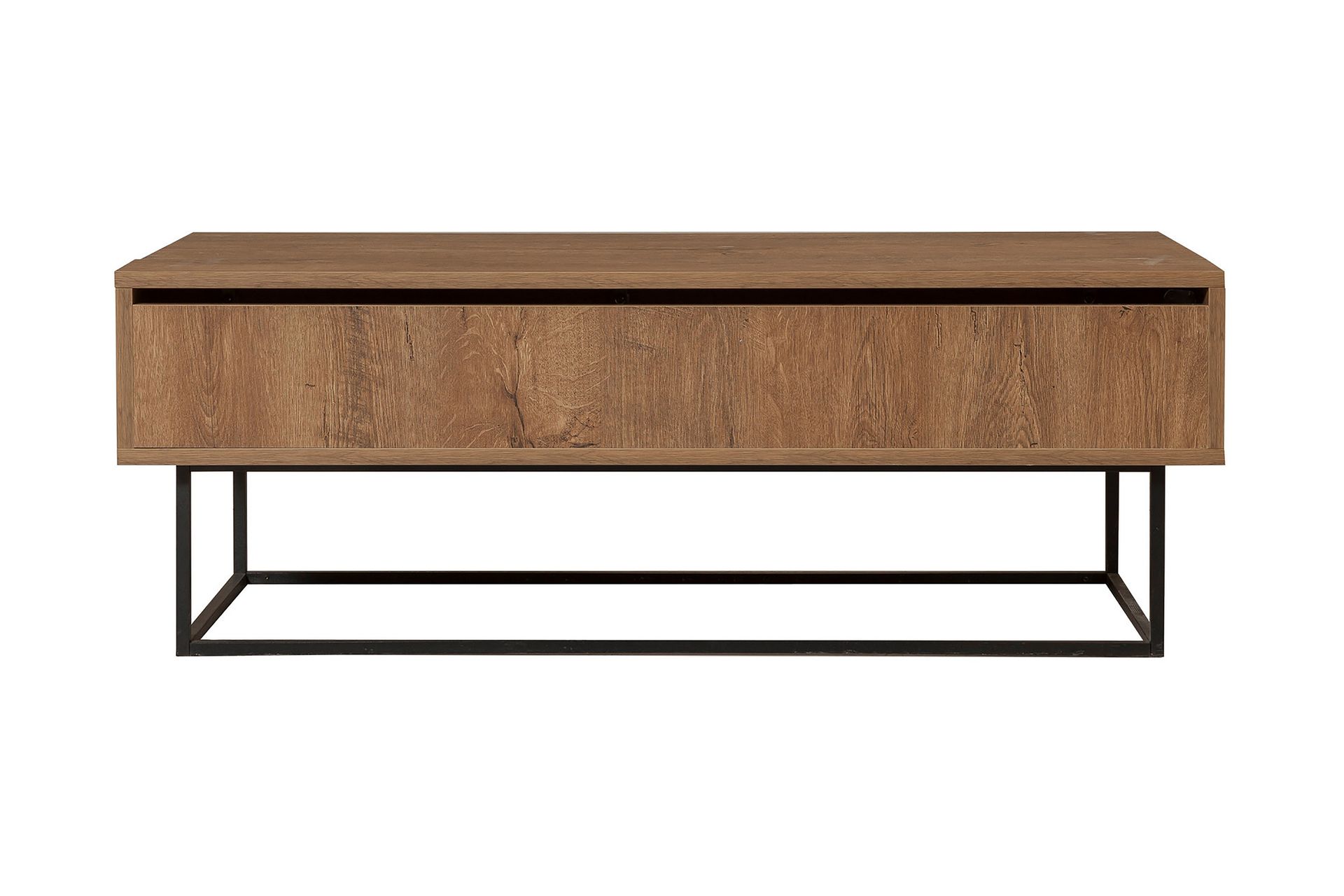 Estremoz Sofabord 120 cm med Oppbevaring Rum - Mørkebrun/Svart - Møbler - Bord - Sofabord