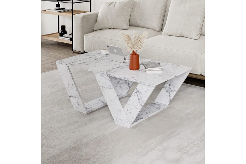 Sofabord Eviren Carrara Marmor - Carrara Marmor - Møbler - Bord - Sofabord