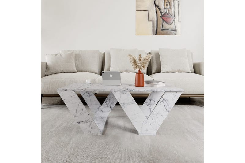 Sofabord Eviren Carrara Marmor - Carrara Marmor - Møbler - Bord - Sofabord