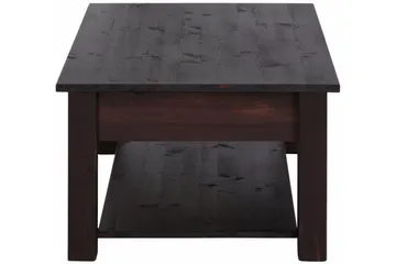 Evonne Sofabord 100 cm med Oppbevaring 2 Skuffer + Hylle - Svart - Møbler - Bord - Sofabord
