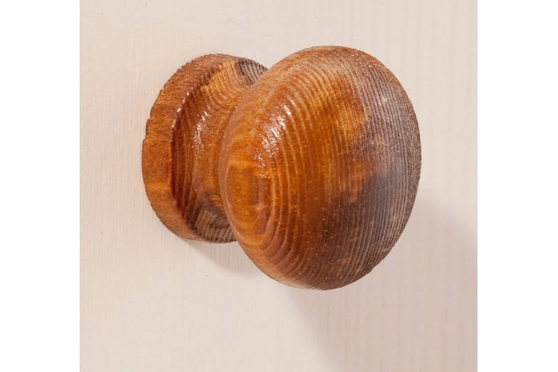 Evonne Sofabord 60 cm med Oppbevaringsskuff + Hylle - Hvit/Brun - Møbler - Bord - Sofabord