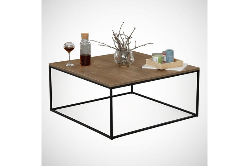 Falan Sofabord 75 cm - Brun Natur/Svart - Møbler - Bord - Sofabord