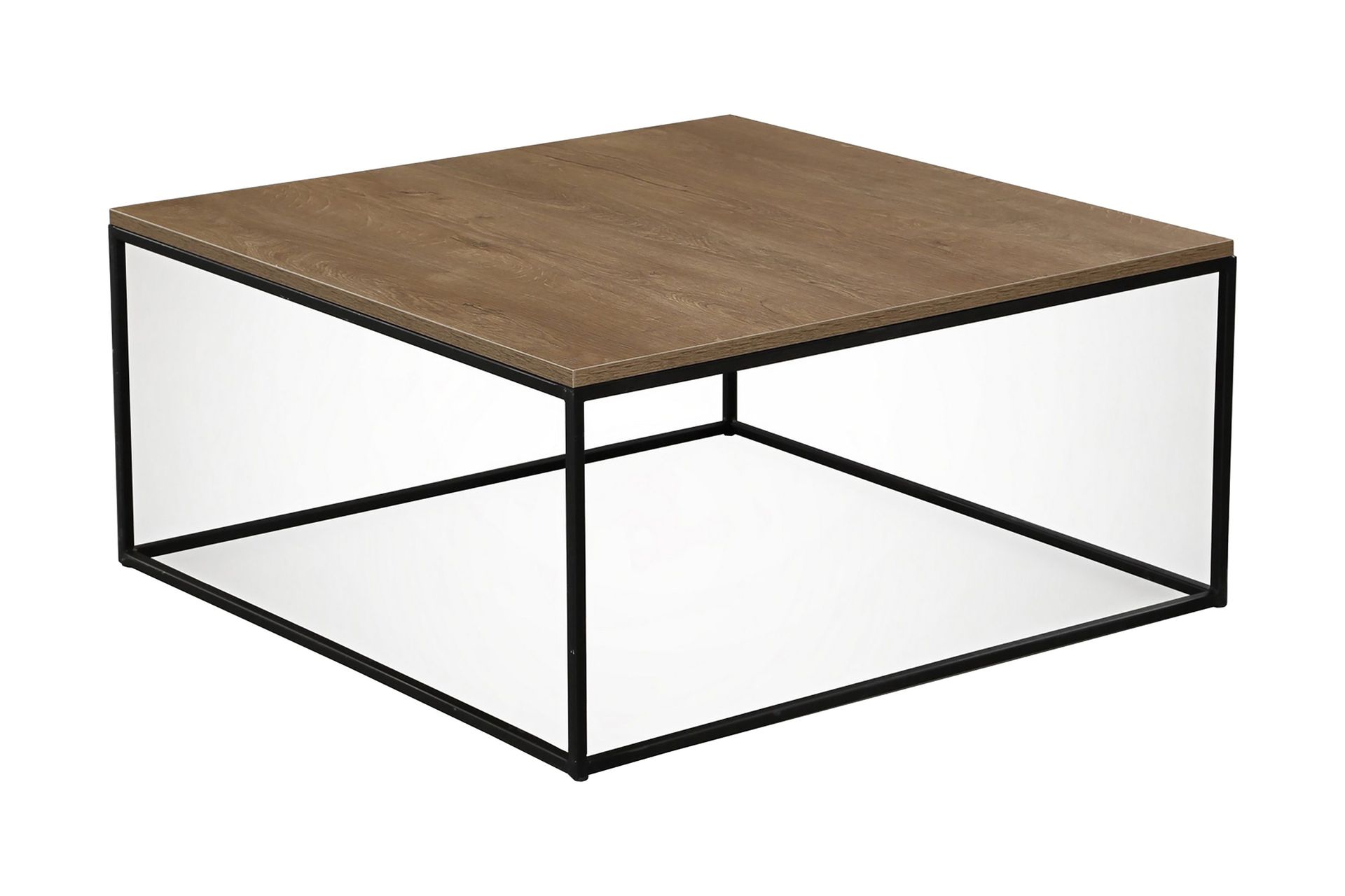 Falan Sofabord 75 cm - Brun Natur/Svart