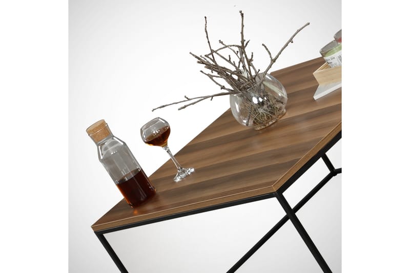 Falan Sofabord 75 cm - Brun/Svart - Møbler - Bord - Sofabord