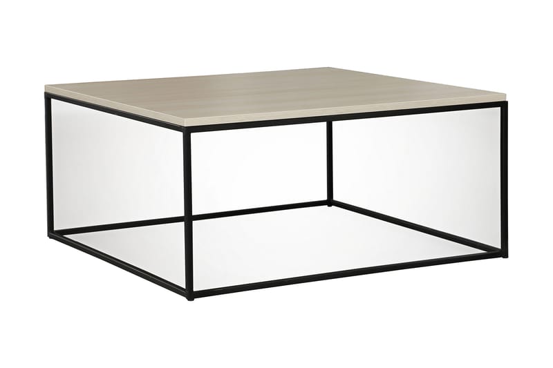 Falan Sofabord 75 cm - Hvit/Svart - Møbler - Bord - Sofabord