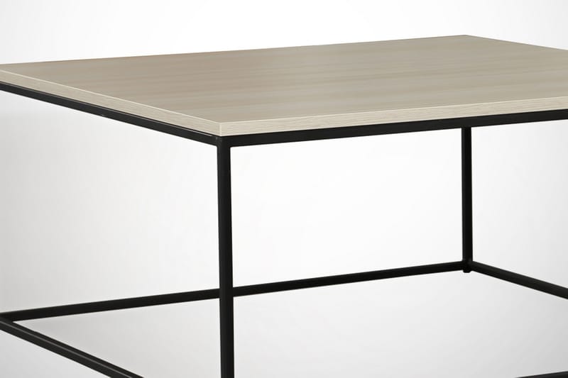 Falan Sofabord 75 cm - Hvit/Svart - Møbler - Bord - Sofabord