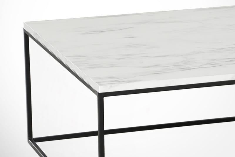 Falan Sofabord 75 cm Marmormønster - Hvit/Svart - Møbler - Bord - Sofabord