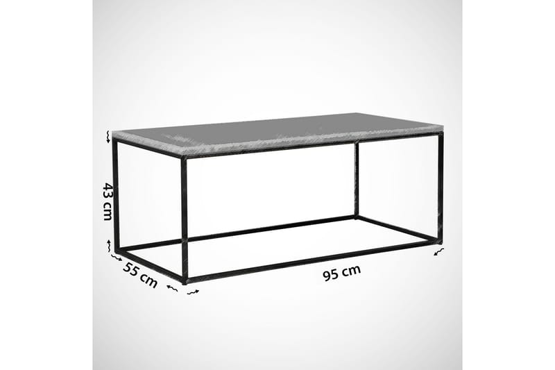 Falan Sofabord 95 cm - Ekstra Hvit - Sofabord