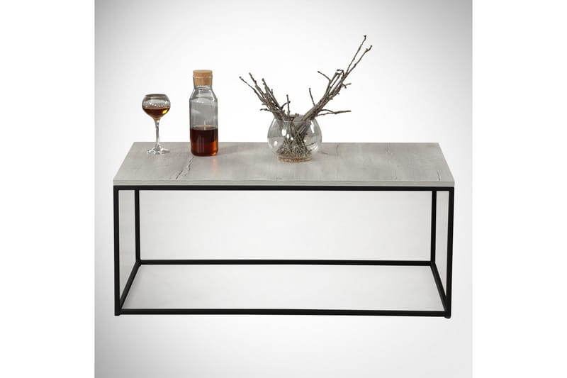 Falan Sofabord 95 cm - Grå/Marmor - Møbler - Bord - Sofabord