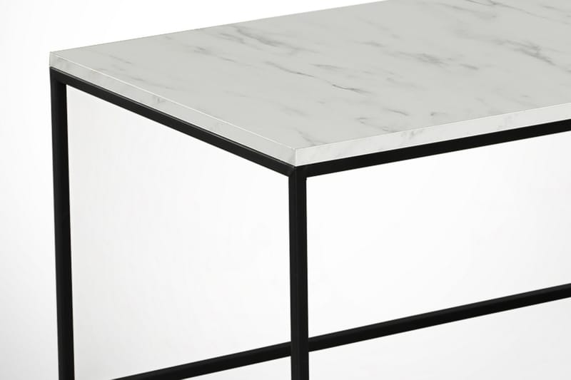 Falan Sofabord 95 cm Marmormønster - Hvit/Svart/Grå - Møbler - Bord - Sofabord