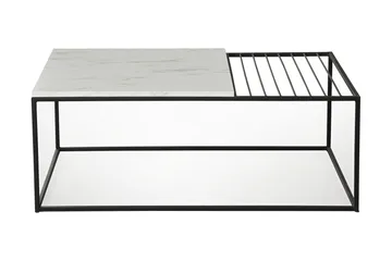 Falan Sofabord 95 cm Marmormønster Ribbor