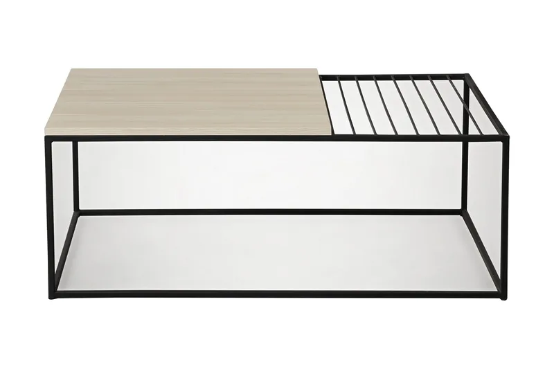 Falan Sofabord 95 cm Ribber, Beige