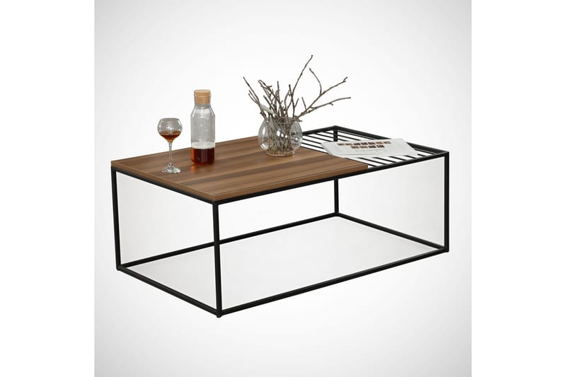 Falan Sofabord 95 cm Ribber - Brun - Møbler - Bord - Sofabord