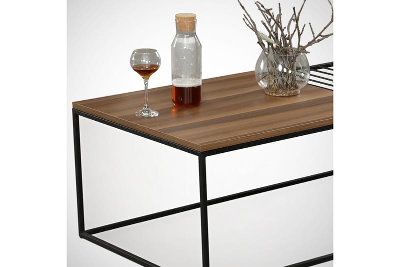 Falan Sofabord 95 cm Ribber - Brun - Møbler - Bord - Sofabord