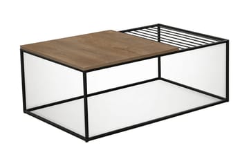 Falan Sofabord 95 cm Ribber - Eik/Brun - Møbler - Bord - Sofabord