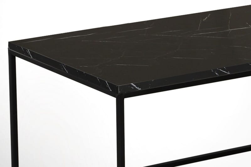 Falan Sofabord 95 X 55 cm Marmormønster - Svart - Møbler - Bord - Sofabord