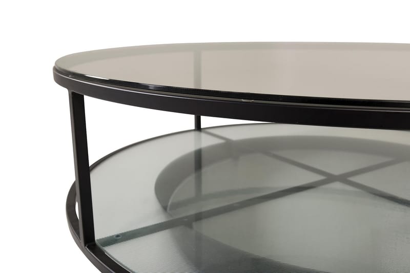 Falsterbo Sofabord Rundt 100 cm - Transparent - Møbler - Bord - Sofabord