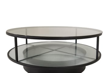Falsterbo Sofabord Rundt 100 cm - Transparent - Møbler - Bord - Sofabord