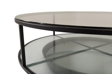 Falsterbo Sofabord Rundt 100 cm - Transparent - Møbler - Bord - Sofabord