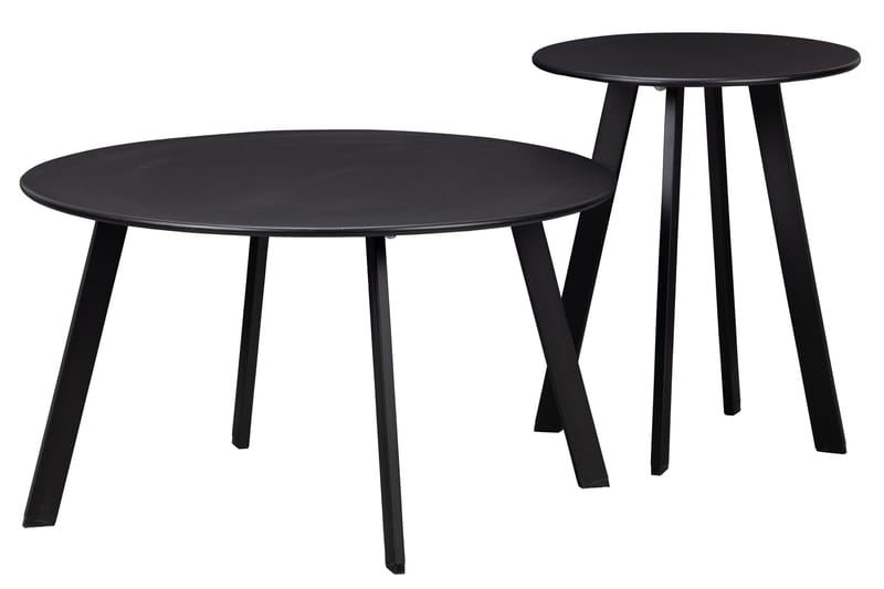 Fer Sofabord Rundt 70 cm - Svart - Møbler - Bord - Sofabord