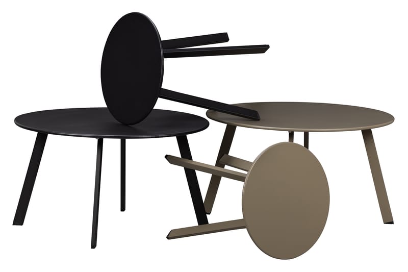 Fer Sofabord Rundt 70 cm - Svart - Møbler - Bord - Sofabord