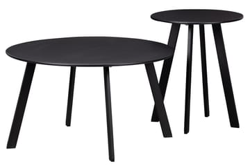 Fer Sofabord Rundt 70 cm - Svart - Møbler - Bord - Sofabord
