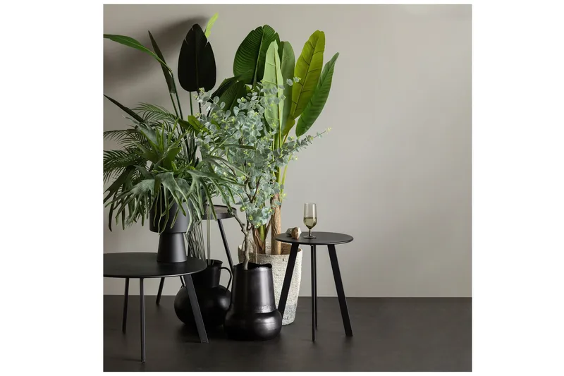 Fer Sofabord Rundt 70 cm - Svart - Møbler - Bord - Sofabord