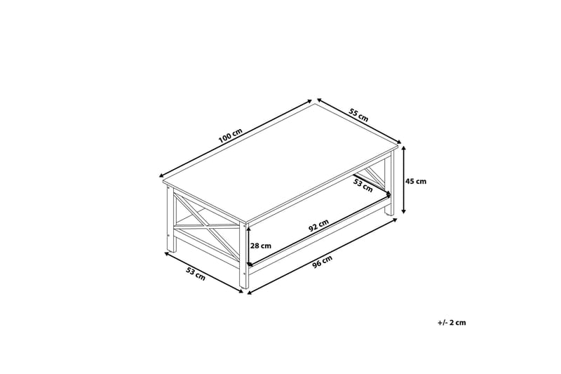 Foster Sofabord 100 cm - Svart - Møbler - Bord - Sofabord