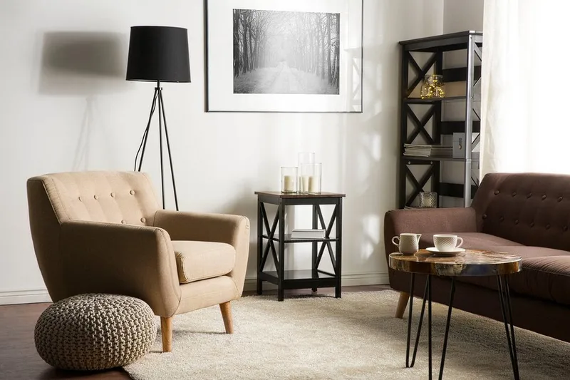 Foster Sofabord 40 cm, Svart