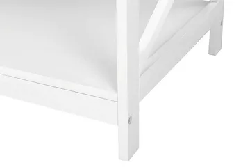 Fostia Sofabord 100 cm med Oppbevaringshylle - Hvit - Møbler - Bord - Sofabord