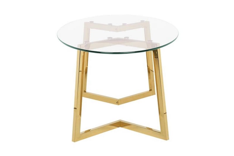Frechen Sofabord 120 cm - Glass/Gull - Møbler - Bord - Sofabord